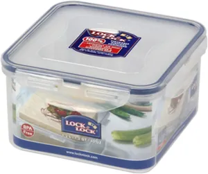 LOCK & LOCK Square Plastic Food Container with Special Tray for Tofu 40.58oz / 5.07cup