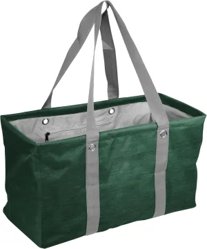 Logo Brands Plain Hunter Crosshatch Picnic Caddy – Multipurpose Oversized Tote with Reinforced Handles, and Interior Pocket