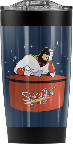 Logovision Space Ghost Great Galaxies Stainless Steel Tumbler 20 oz Coffee Travel Mug/Cup, Vacuum Insulated & Double Wall with Leakproof Sliding Lid | Great for Hot Drinks and Cold Beverages