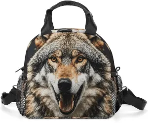 Lunch Bag for Women Men Hungry Like A Wolf Lunchbox Insulated Lunch Box Leakproof Cooler Tote Bag Protable Lunch Cooler Bags Lunch Tote Bag for Work Office Picnic