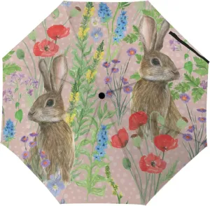 Manual Open/Close Folding Umbrella, UV Sun Parasol UV Protection, Strong Travel Rain Umbrella