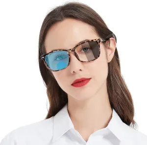 MARE AZZURO Photochromic Bifocal Reading Glasses Women Blue Light Outdoor Readers 1.0 1.25 1.5 1.75 2.0 2.25 2.5 2.75 3.0 3.5