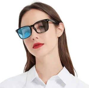 MARE AZZURO Photochromic Bifocal Reading Glasses Women Blue Light Outdoor Readers 1.0 1.25 1.5 1.75 2.0 2.25 2.5 2.75 3.0 3.5
