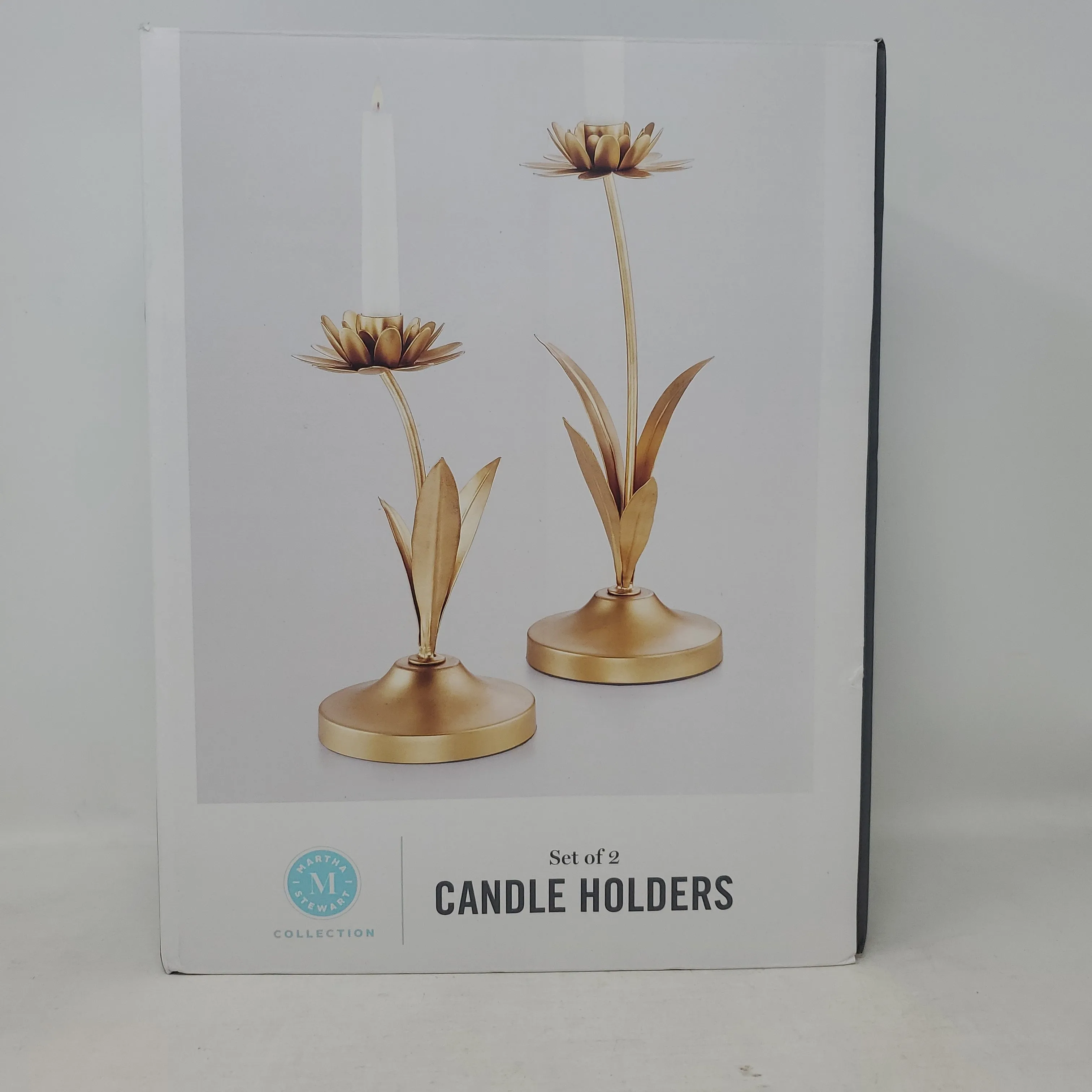 Martha Stewart Set Of 2 Candle Holders AP26B