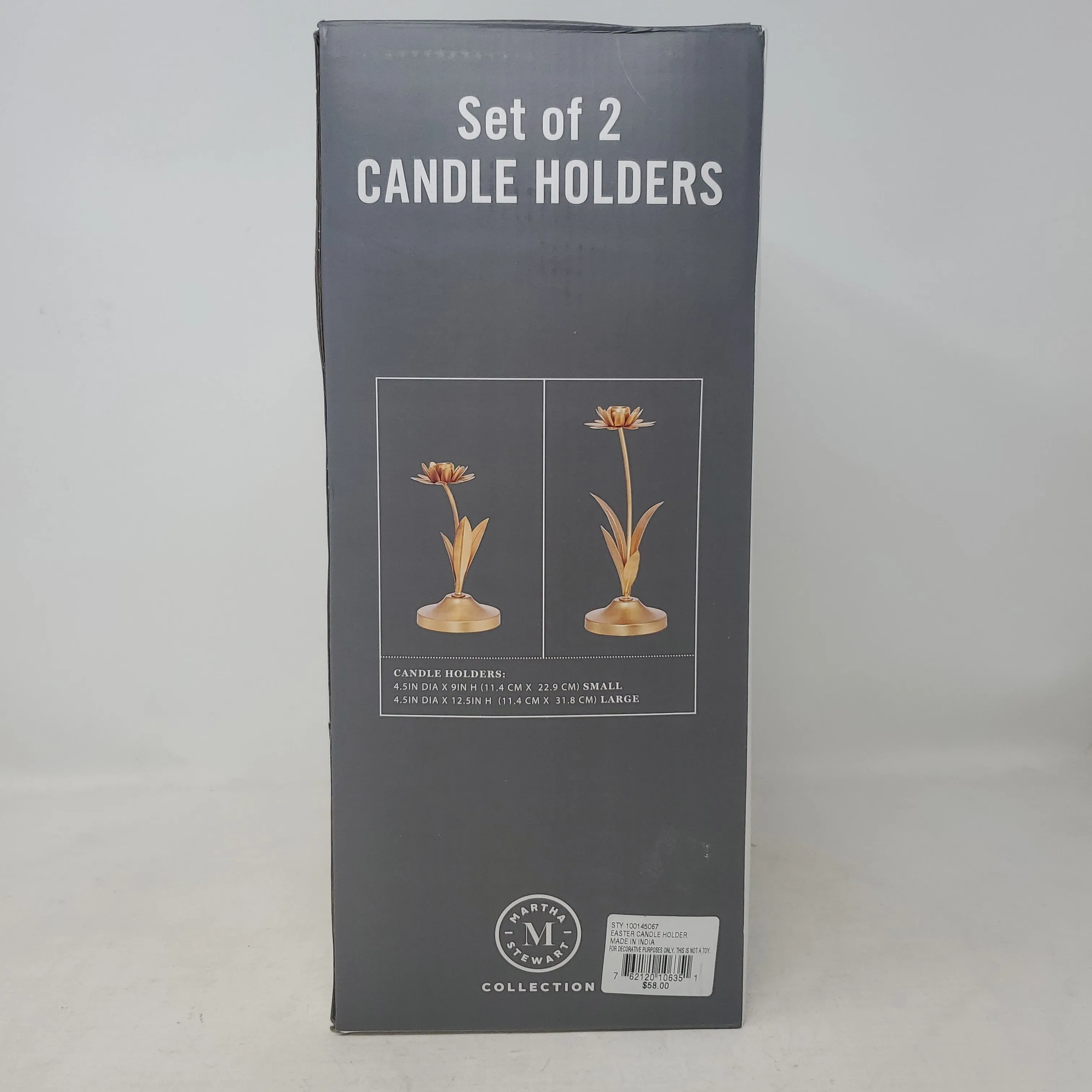 Martha Stewart Set Of 2 Candle Holders AP26B