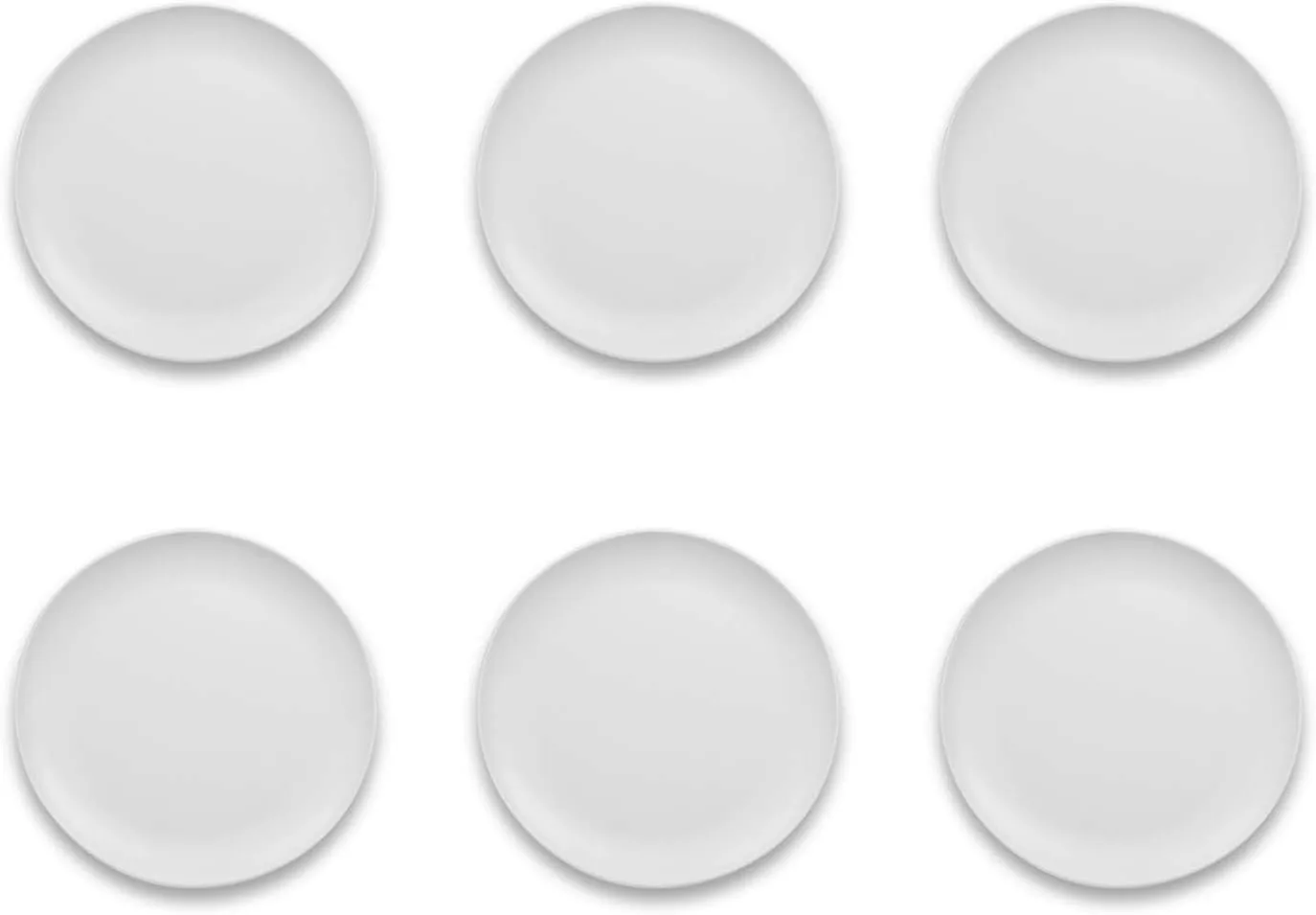 Matte Craft Coupe Dinner Plate, 10.5", Melamine, Set of 6