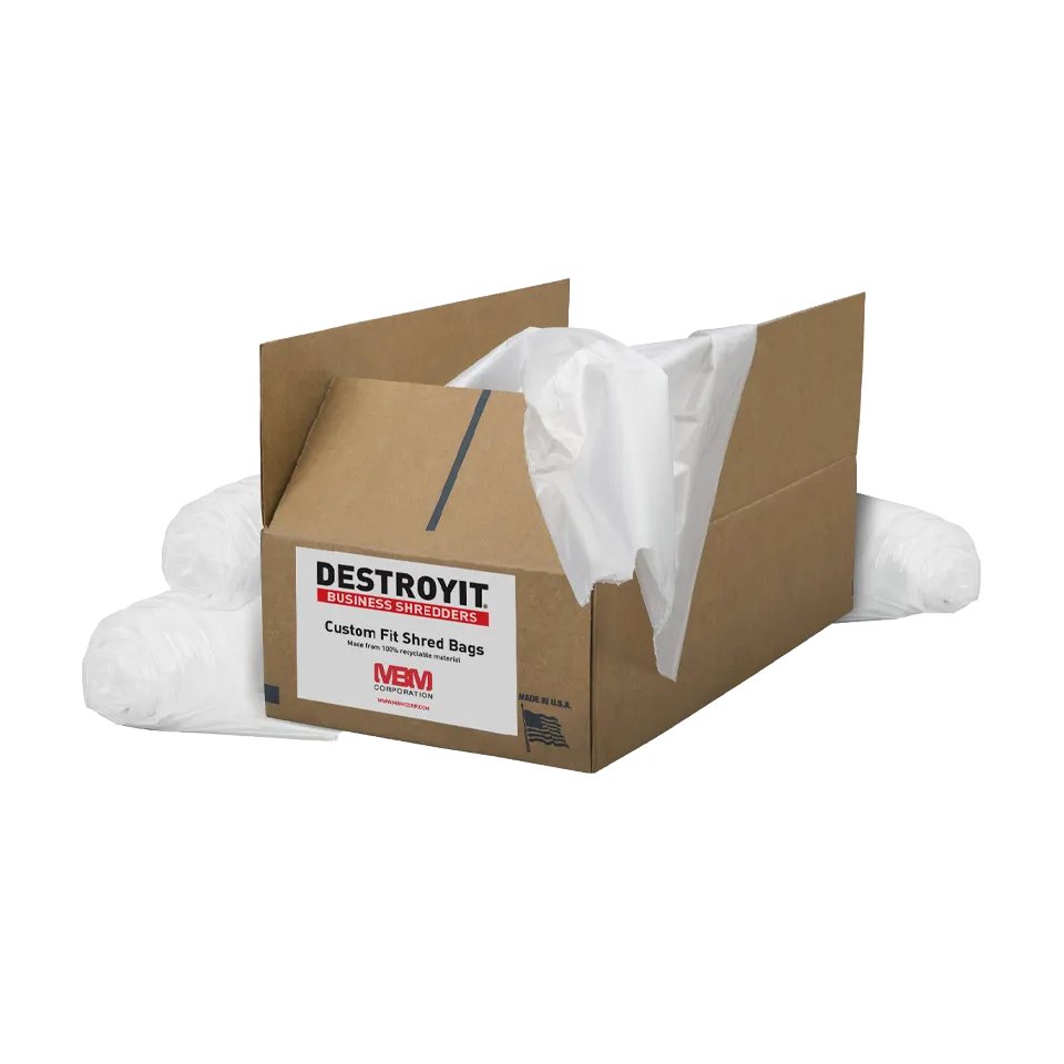 MBM Destroyit Shredder Bags - 56 Gallon (80 Bags Per Pack)
