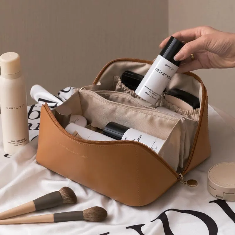Melissa – Compact Waterproof Travel Toiletry Bag with Handle