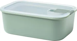 Mepal EasyClip 34oz/1000ml - Leakproof & Airtight Food Storage Container | BPA-Free | One-Click Open & Close System | Nordic-Sage | Made in Holland