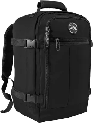 Metz Stowaway 20L Travel Bag 16x10x8inch (40x25x20cm) - Mini Backpack/Weekender Bag Ideal Underseat Carry on Luggage (Black)
