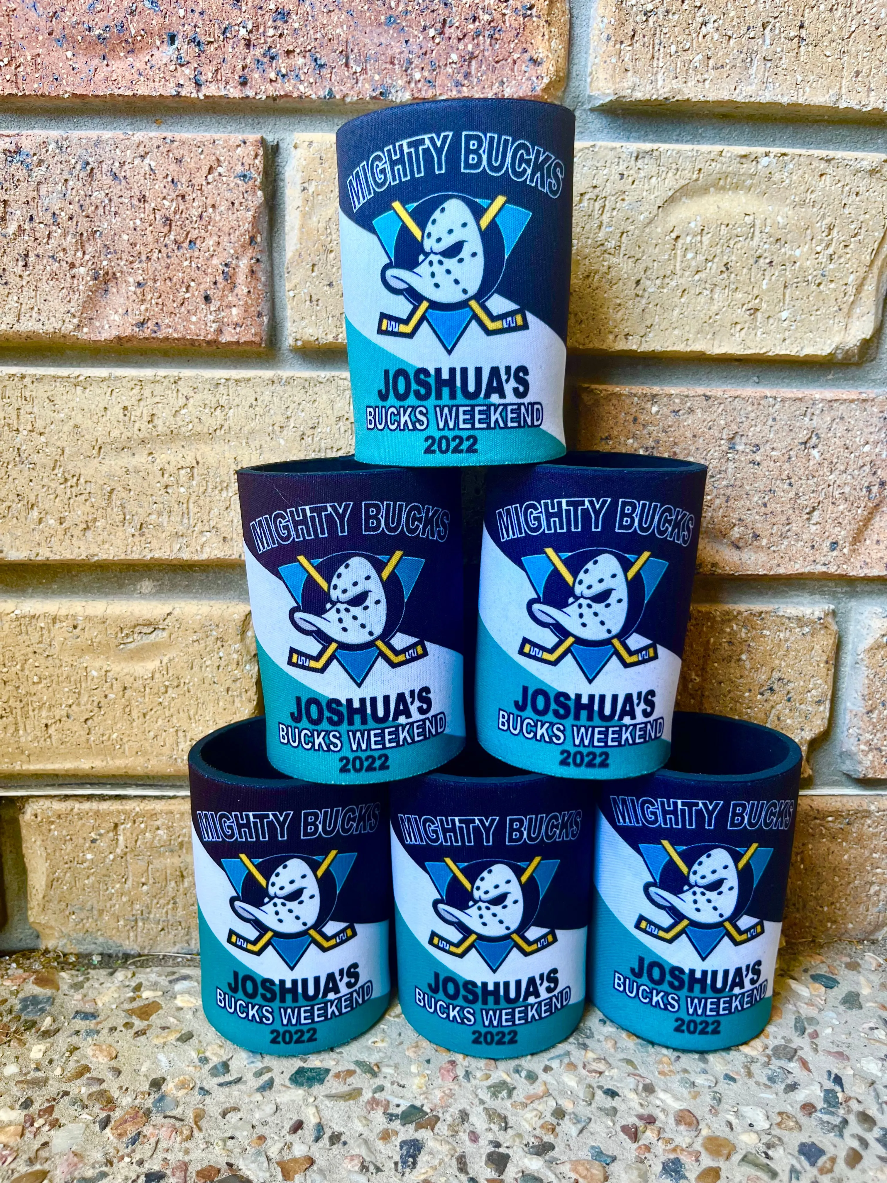 Mighty Ducks Personalised Bucks Stubby Holder
