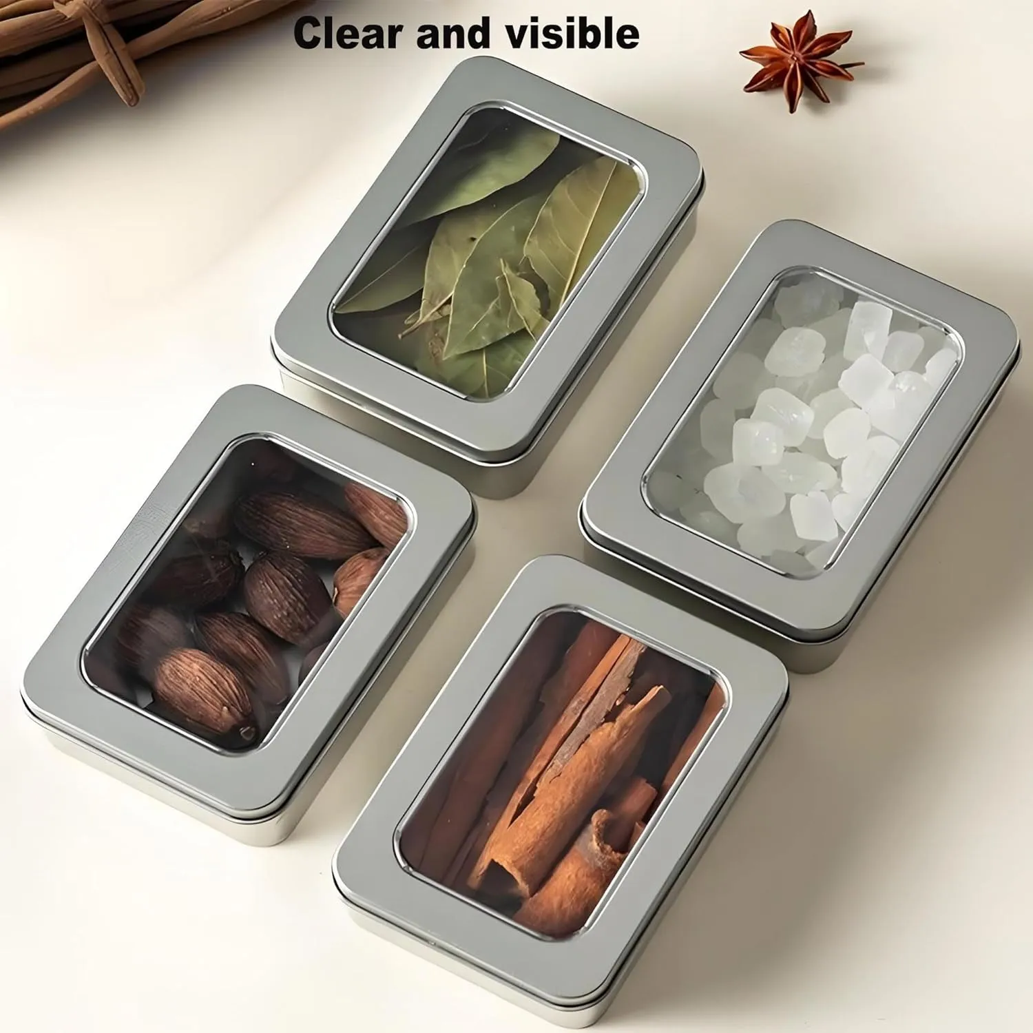 Mini Altoid Tin Box-12 Pcs With Clear Lids-Empty Mint Tins,Craft & Sewing Storage,Cookie Tins,Metal Tin Cans With,Small Box With Lid,Boxes With Hinged Lids,Bead Organizer