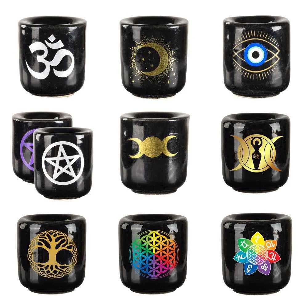 Mini Candle Holders with Design