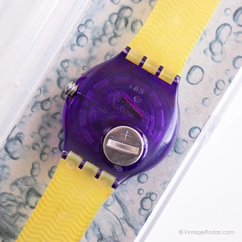 Mint 1994 Swatch SDV101 COLOR WHEEL Watch | 90s Colorful Swatch Scuba