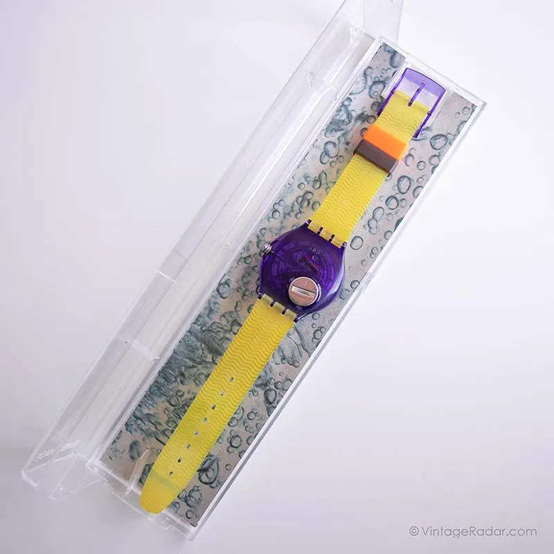 Mint 1994 Swatch SDV101 COLOR WHEEL Watch | 90s Colorful Swatch Scuba