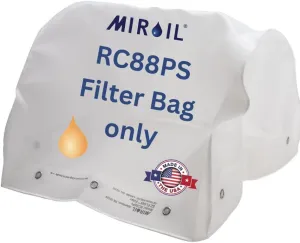 Miroil, RC88PS Fryer Filter Bag, Part 12855, EZ Flow series, For Heavy Crumbloads, Suitable for 60 Qt or 100 lb Oil Capacity, Replacement for Filter Machines 639-033 and 639-036, No Frame