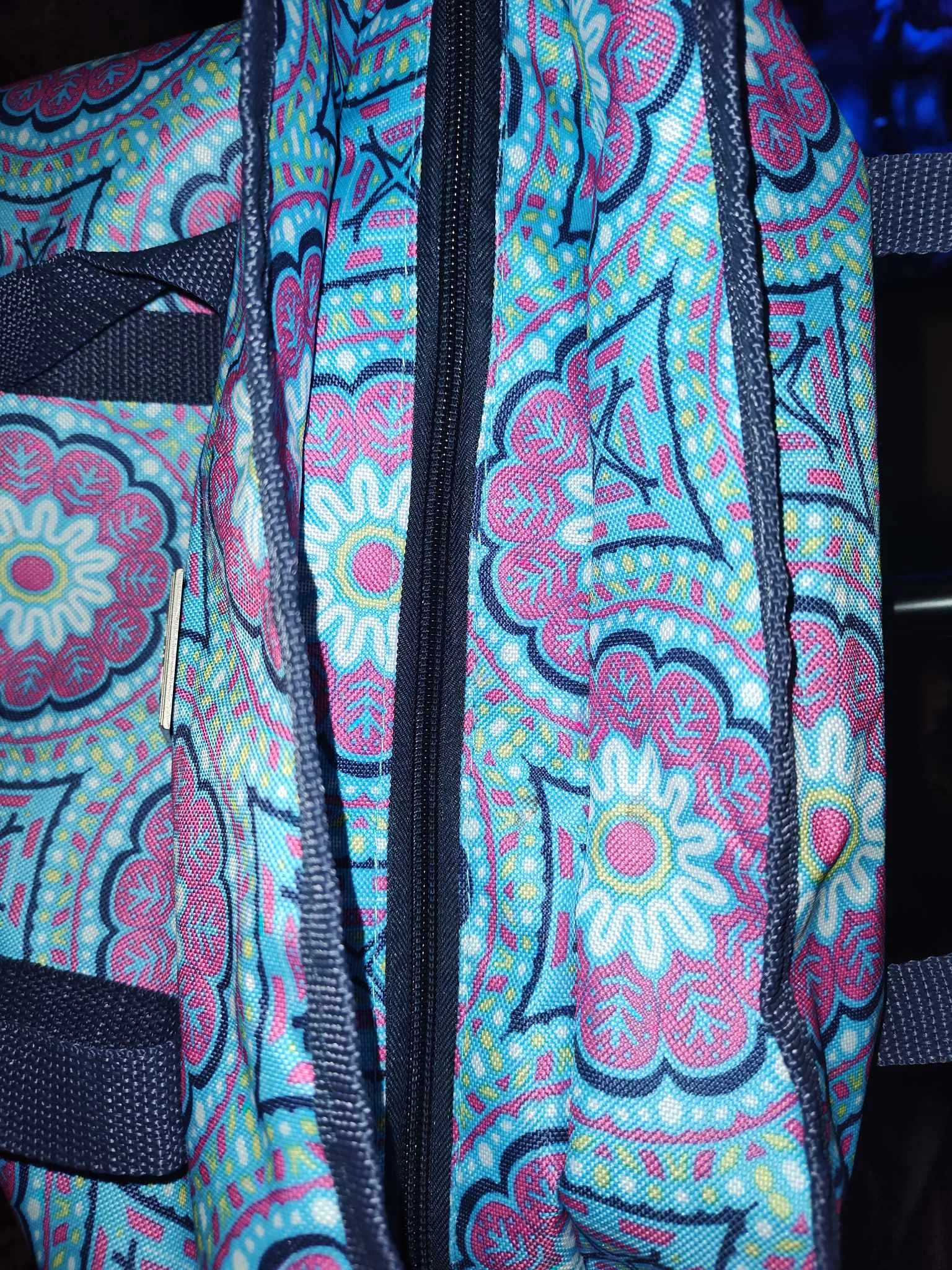 Modern Southern Home Pink and Blue Tote Bag - preowned