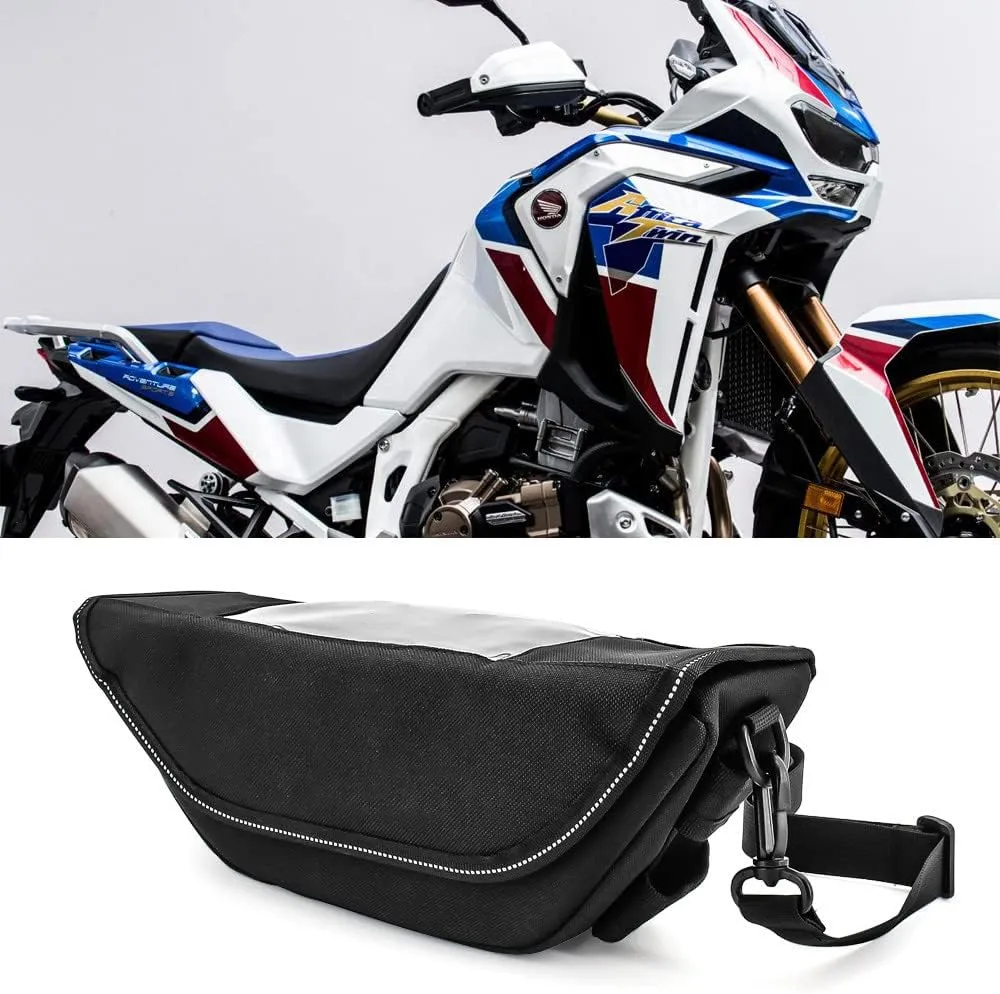 Modern waterproof motorcycle handlebar travel bag For Honda CRF1000L CRF1100L Africa Twin Adventure Sport NC700X storage bag