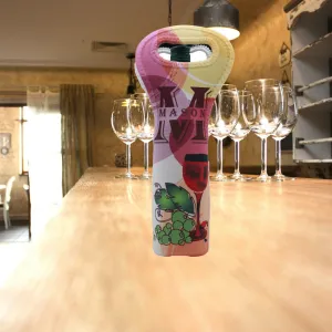 Monogrammed Wine Bottle Carrier