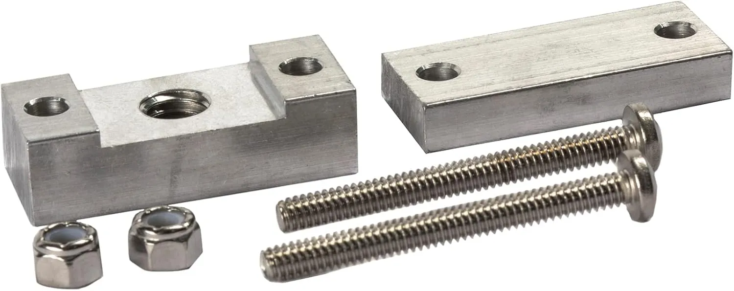 Monster Rod Holders Square Rail Rod Holder Base for Pontoon Boats | Aluminum Base for 1 1/4″ Square Rails | No-Drill Clamping Mechanism | Mounting Hardware Included