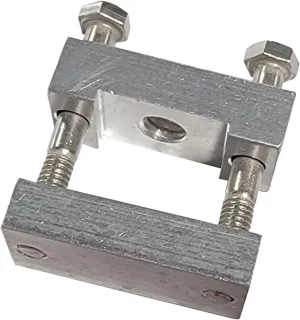 Monster Rod Holders Square Rail Rod Holder Base for Pontoon Boats | Aluminum Base for 1 1/4″ Square Rails | No-Drill Clamping Mechanism | Mounting Hardware Included
