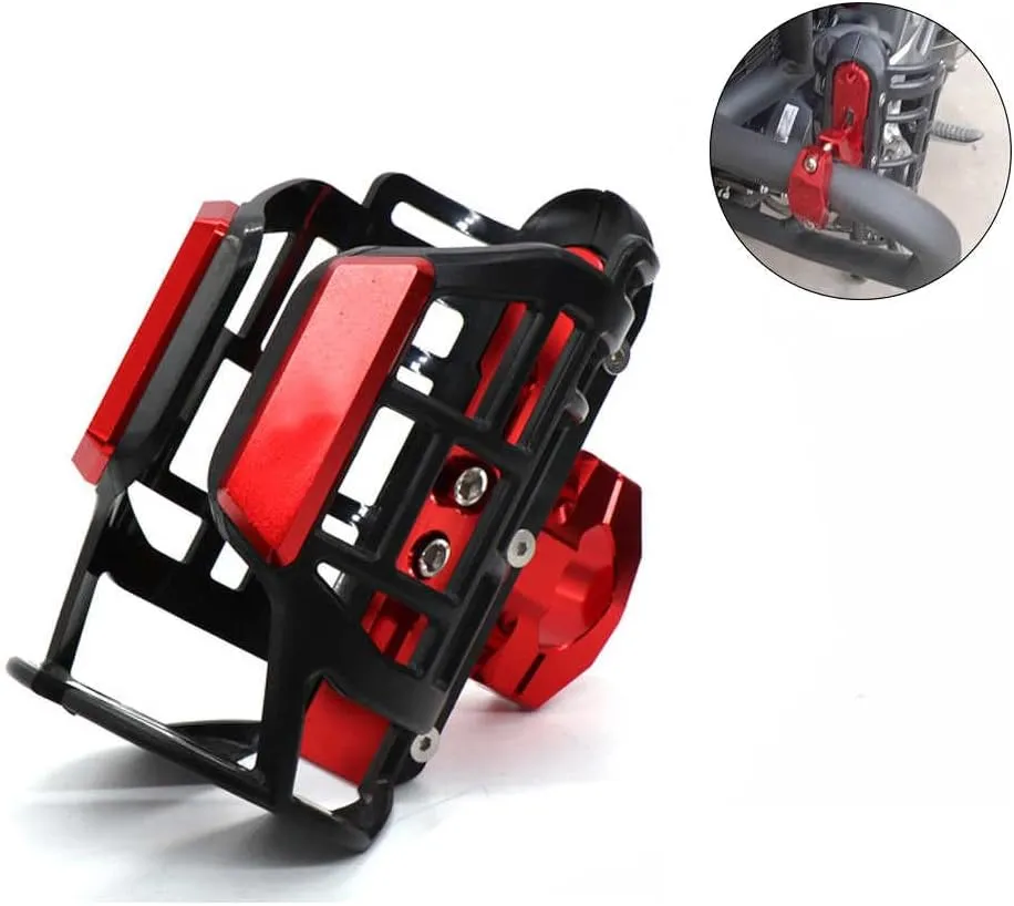 Motorcycle Cup Holder for Honda CBF 150 250 500 2006-2007, Adjustable 360° Swivel Drinking Cup Holders, Water Bottle Drink Holder, Cup Holder for Handlerbar and Frame,E Titanium
