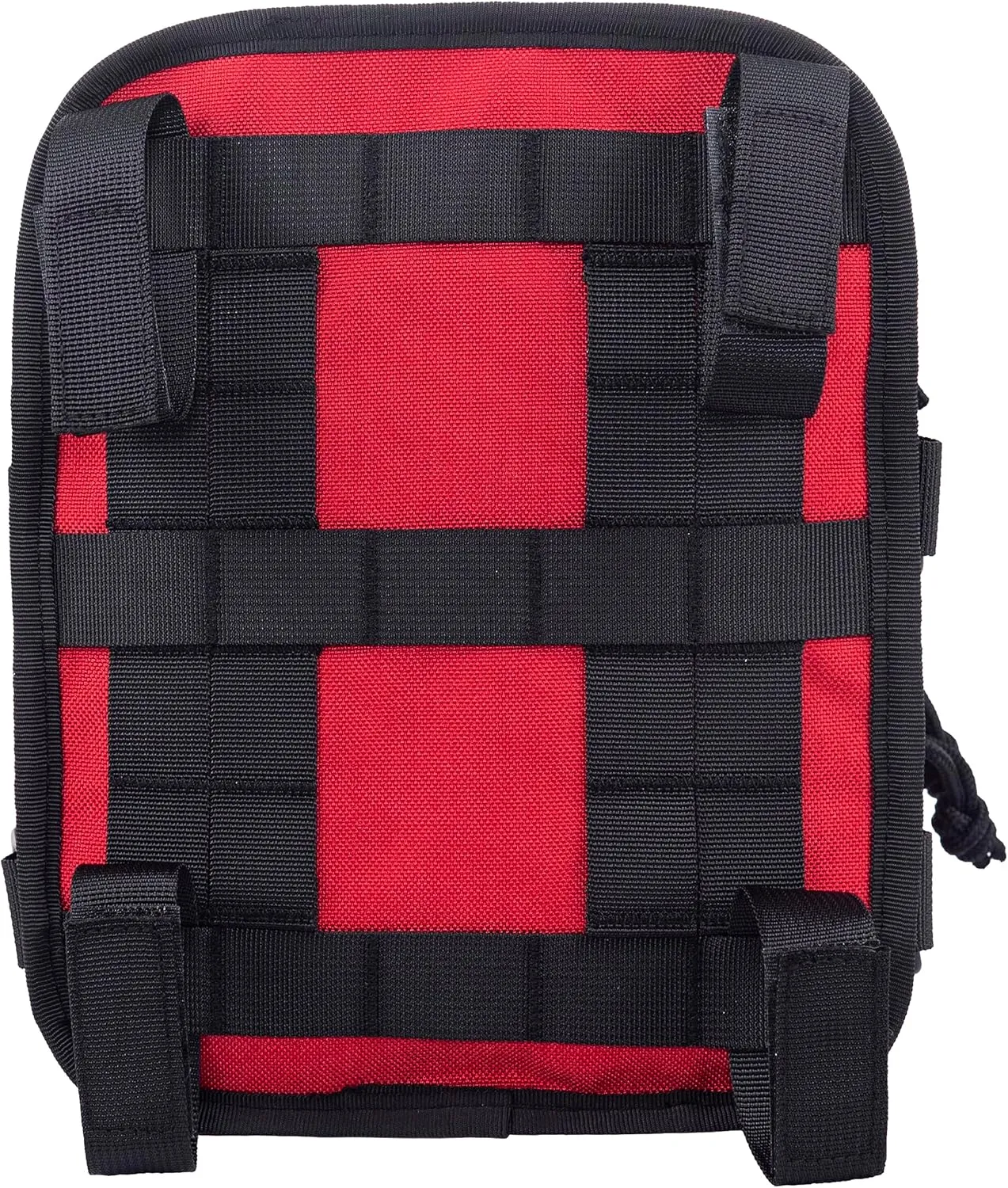 Motorcycle Universal Club Style Utility Molle Traveller Bar Handlebar T-Bar Bag Handle Bags, Fit For Harley Dyna Street Bob Softail Sportster, Tool Pouch Trunk Storage Bag, Velocity Red Sunglo