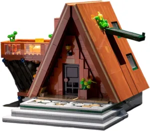 Mountain A-Frame Cabin Building Block Set, Collectible Display Building Kit, 1028pcs for Building Enthusiasts, Christmas and New Year Gift for Adults