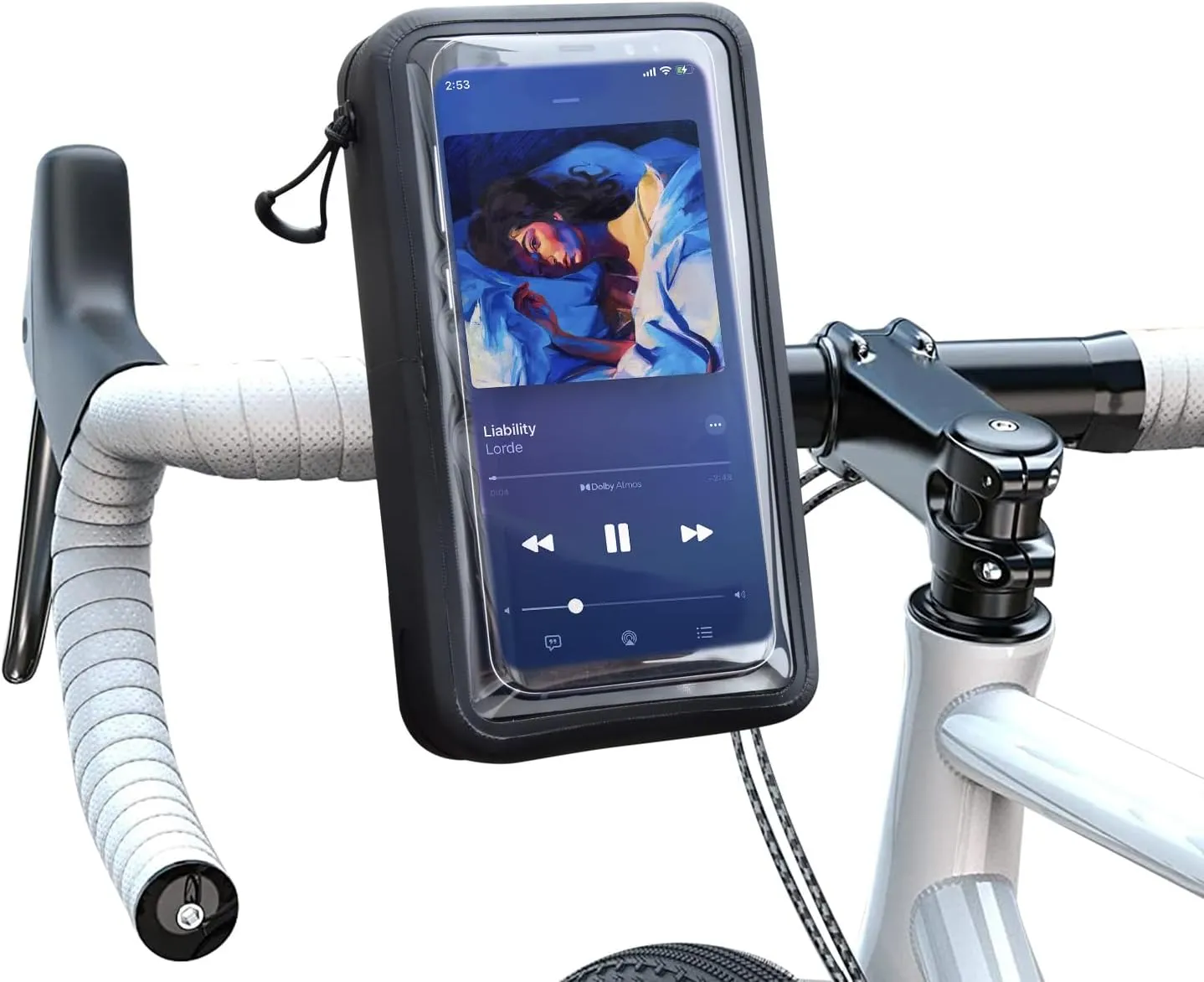 Mountain Bike Bag, with Lanyard Removable and Mobile Phone Holder, Bag for Bike Can Be Carried Crossbody for All Models of Mobile Phones Bicycle Bags, Suitable for Bicycles and Motorcycles
