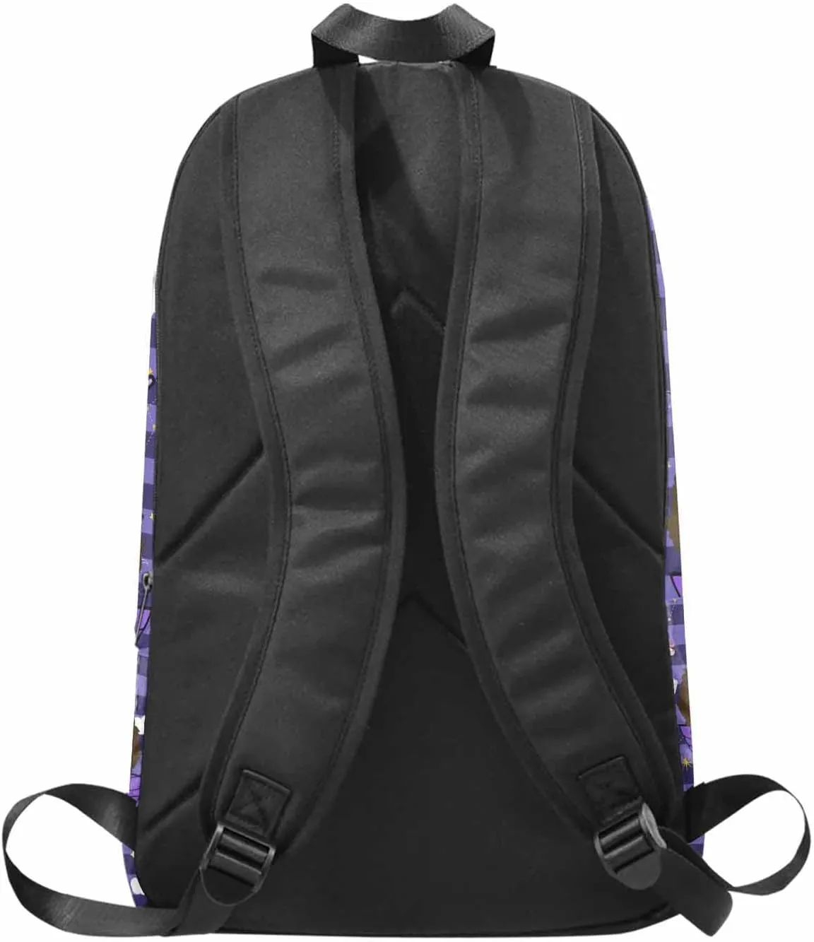 MyPupSocks Personalized Book Bag School Backpack for Elementary Girls Kids Princess Custom Purple Wings Waterproof Laptop Bag for Family, Daughter, Son, Fridends, Adults