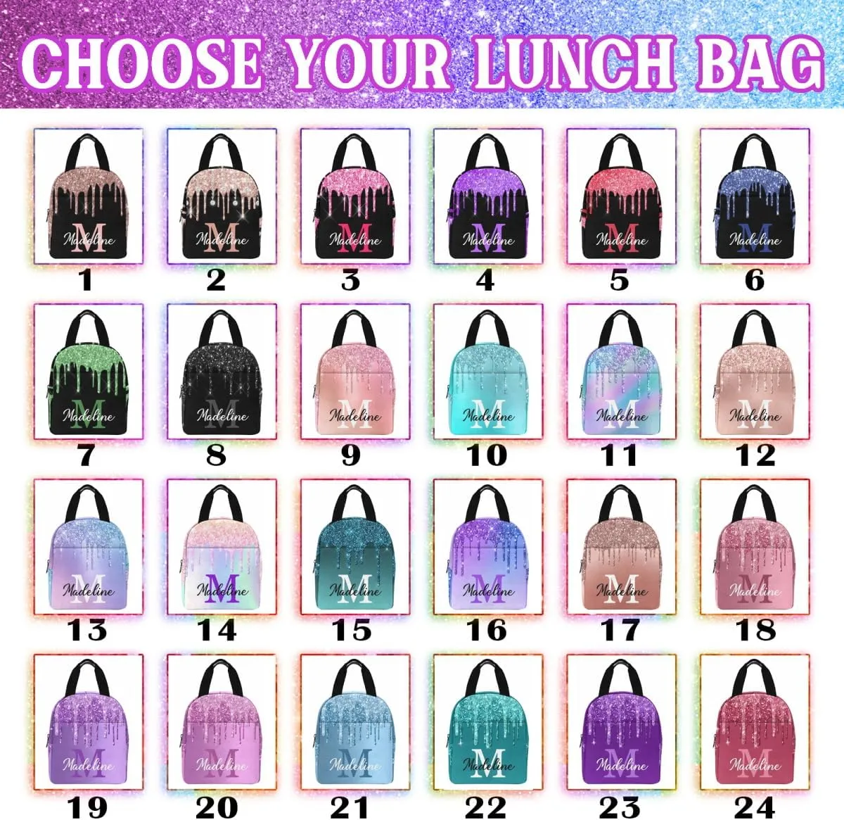 MyPupSocks Personalized Name Backpack Personalized School Bags for Teens Double Bows Girl Customize School Bag Backpack