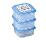 NAKAYA Plastic Food Container x 3 | K141 Blue Lip
