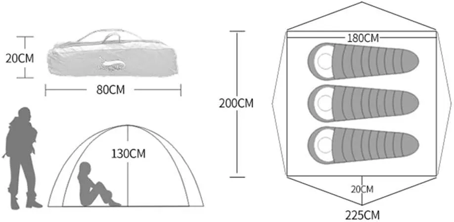 NIEH Tent Fully Automatic Hydraulic Outdoor Tent 2 People Rainproof Wild Camping Mountaineering Riding Family Double Tent Tents Camping Tents Small awnings Backpacking Tents Beach Tents