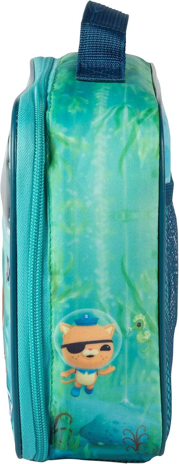 OCTONAUTS Insulated Lunch Sleeve - Reusable Heavy Duty Tote Bag w Mesh Pocket - Submarine