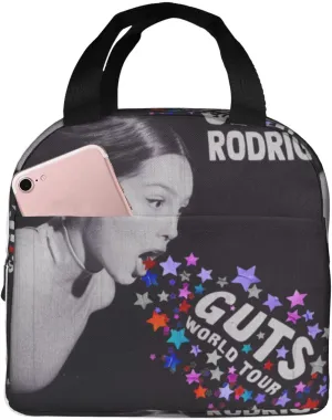Olivia Songwriter Actress Rodrigo Large Leakproof Tote Lunch Box Bag Beach Fishing Lunch Bag Insulated for Men