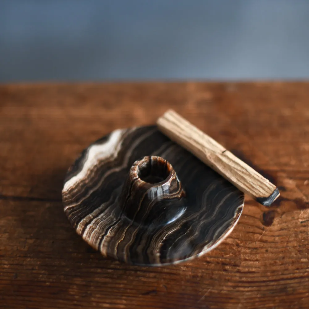 Onyx Palo Santo   Incense Holders | Chocolate