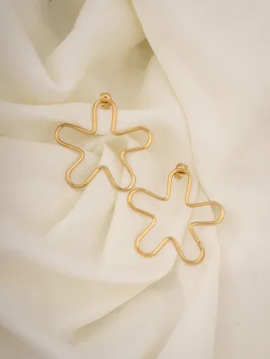 Open flower stud