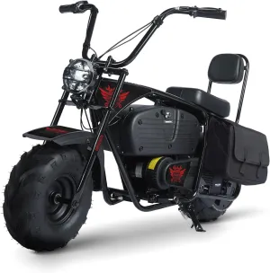 Oryxearth Electric Mini Dirt Bike, 36V Battery, 1000W Motor Electrical Powered Motorcycle for Kids, 2 Speeds-15.5MPH/22 MPH, 2 Hanging Bags, Endurance 60 Mins, Up to 185lbs, Dark Style - Red