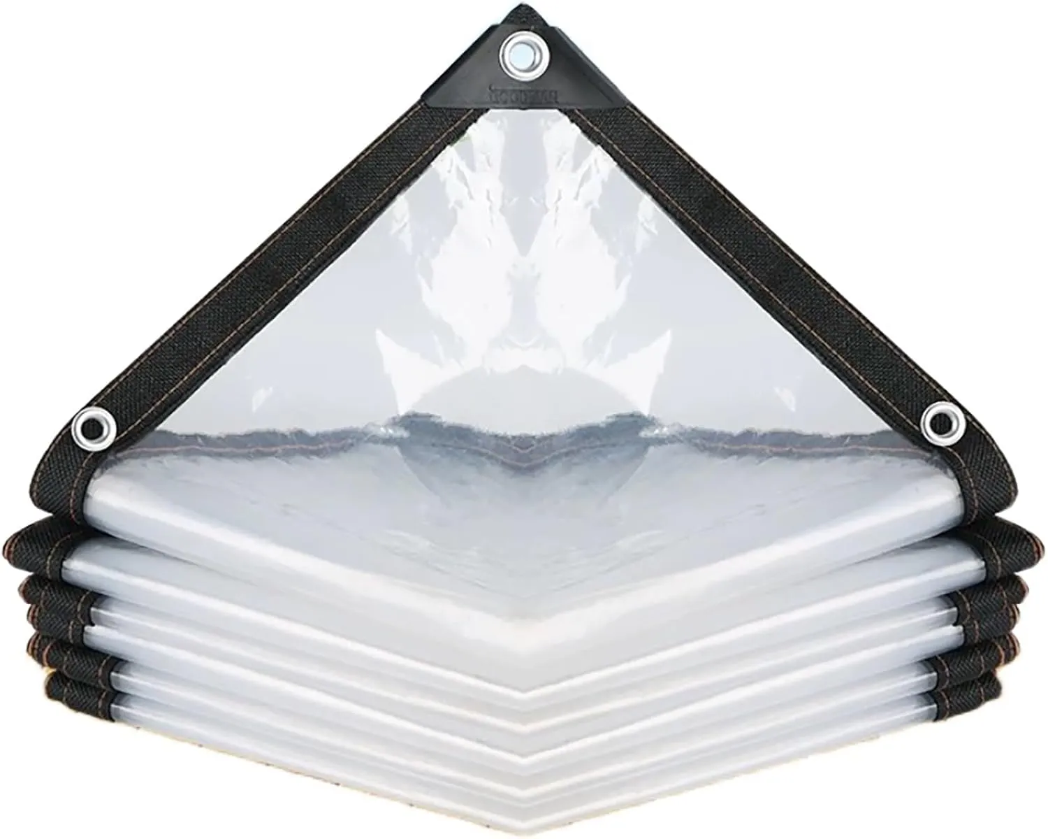 Outdoor Garden Rainproof Covering,7X10 FT,16X23 FT, 20x26 FtGarden Rainproof Transparent Poly Tarpaulin,Transparent Waterproof Tarpaulin,for Patio Pergola Garden(20x26 ft(6x8m))