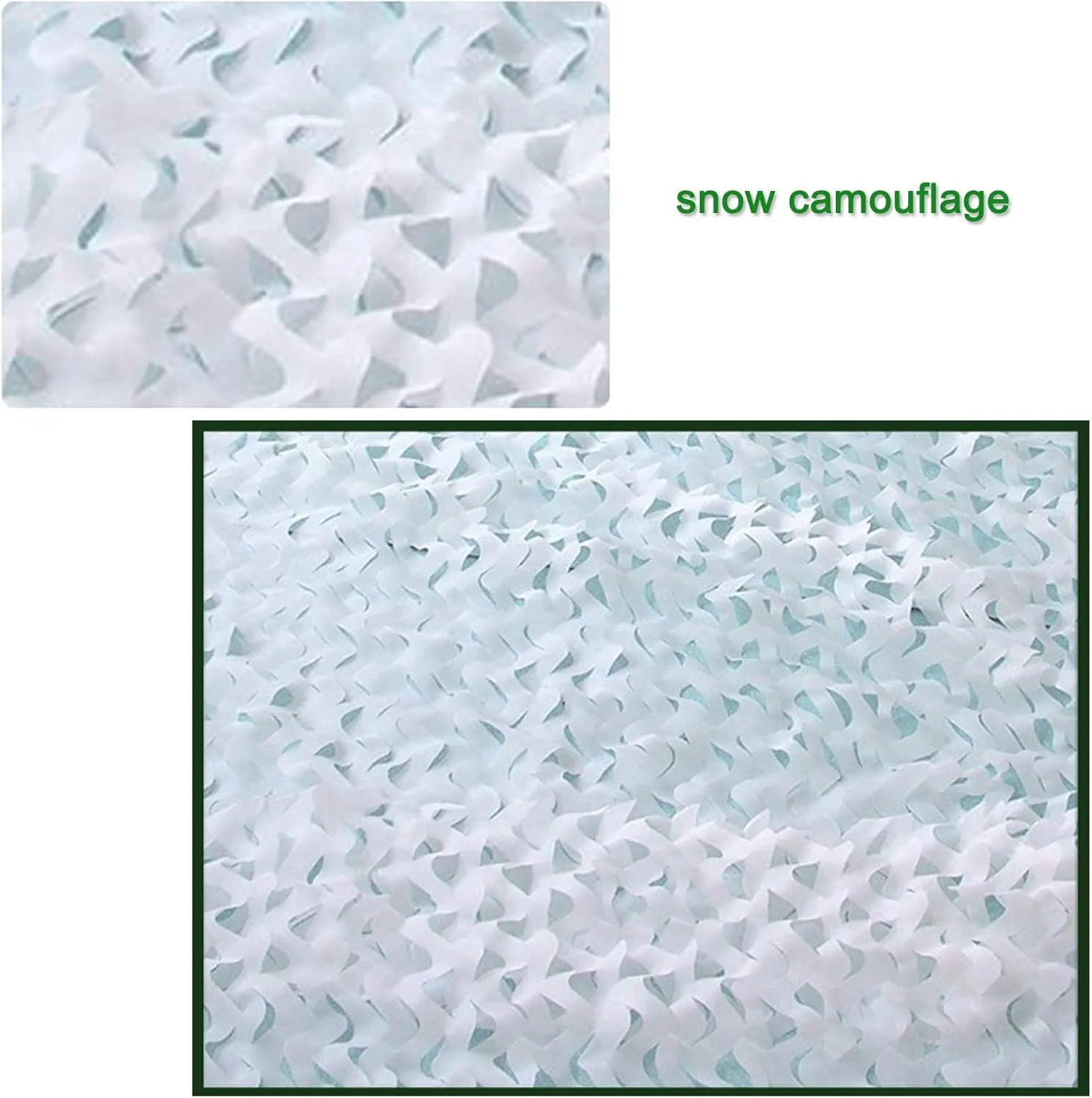 Outdoor Snow Camouflage Net,Sunshade Camo Netting,Oxford Polyester Camouflage Tarp,Military Nets with Mesh Backing,for Hunting,Decoration,Party,Wild Photography,White