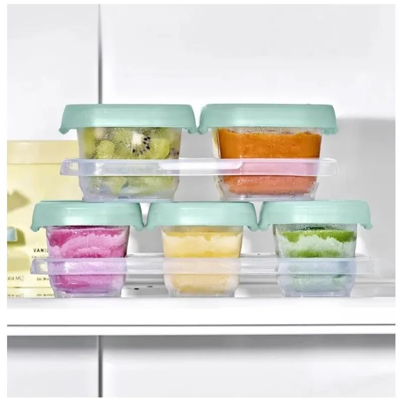 Oxo - Oxo Tot 12 Pc Baby Blocks Food Storage Container Set, Opal