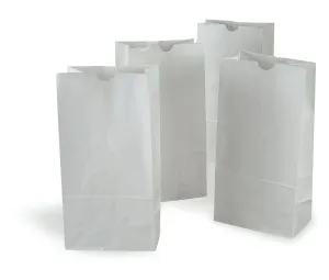 Pacon Rainbow® Kraft Bags 8x14, White, 50 Count