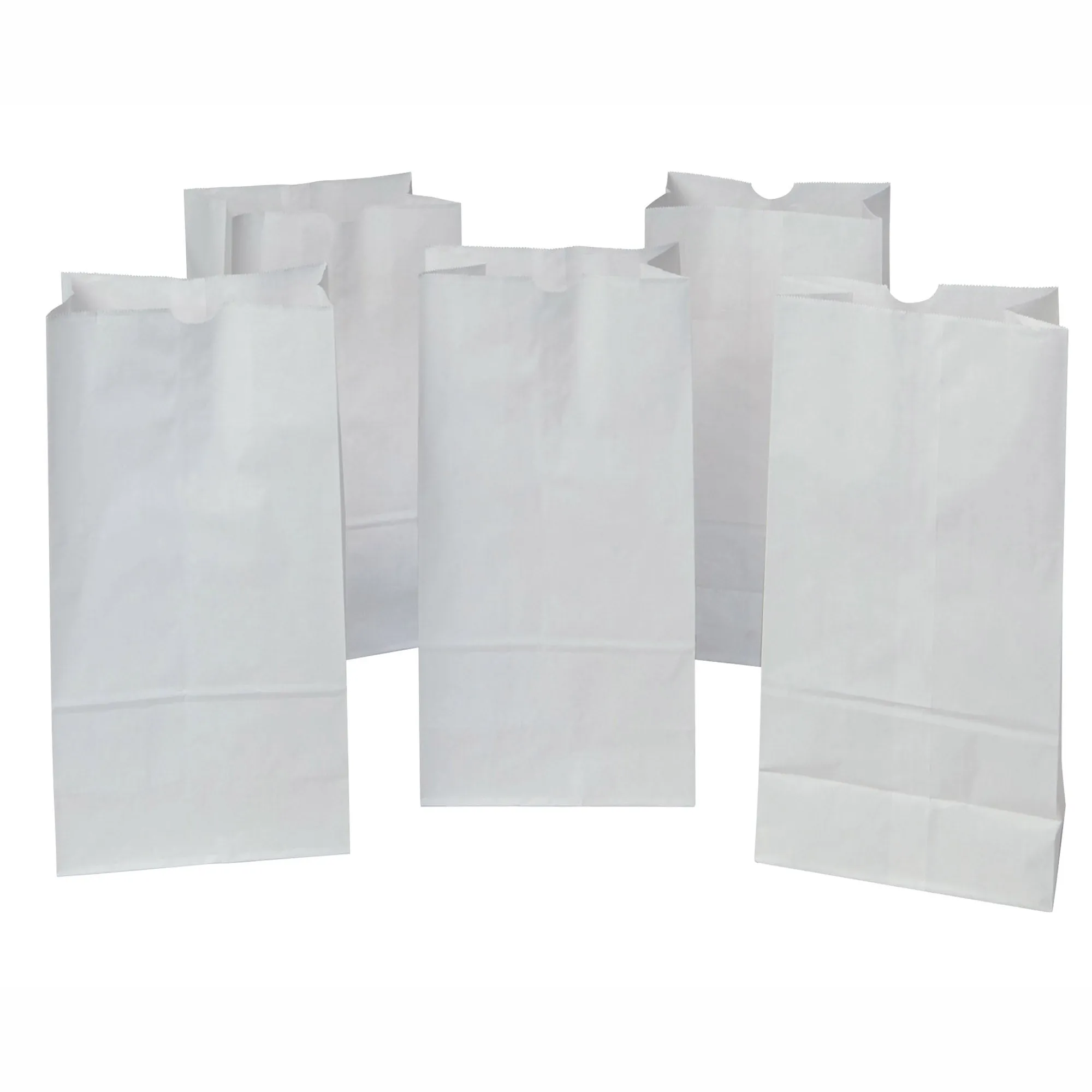 Pacon Rainbow® Kraft Bags 8x14, White, 50 Count