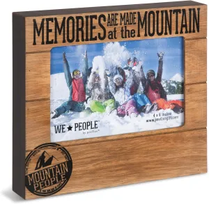 Pavilion Gift Company 67068 Memories are Made at The Mountain Photo Frame, 7-1/2 x 6-3/4"
