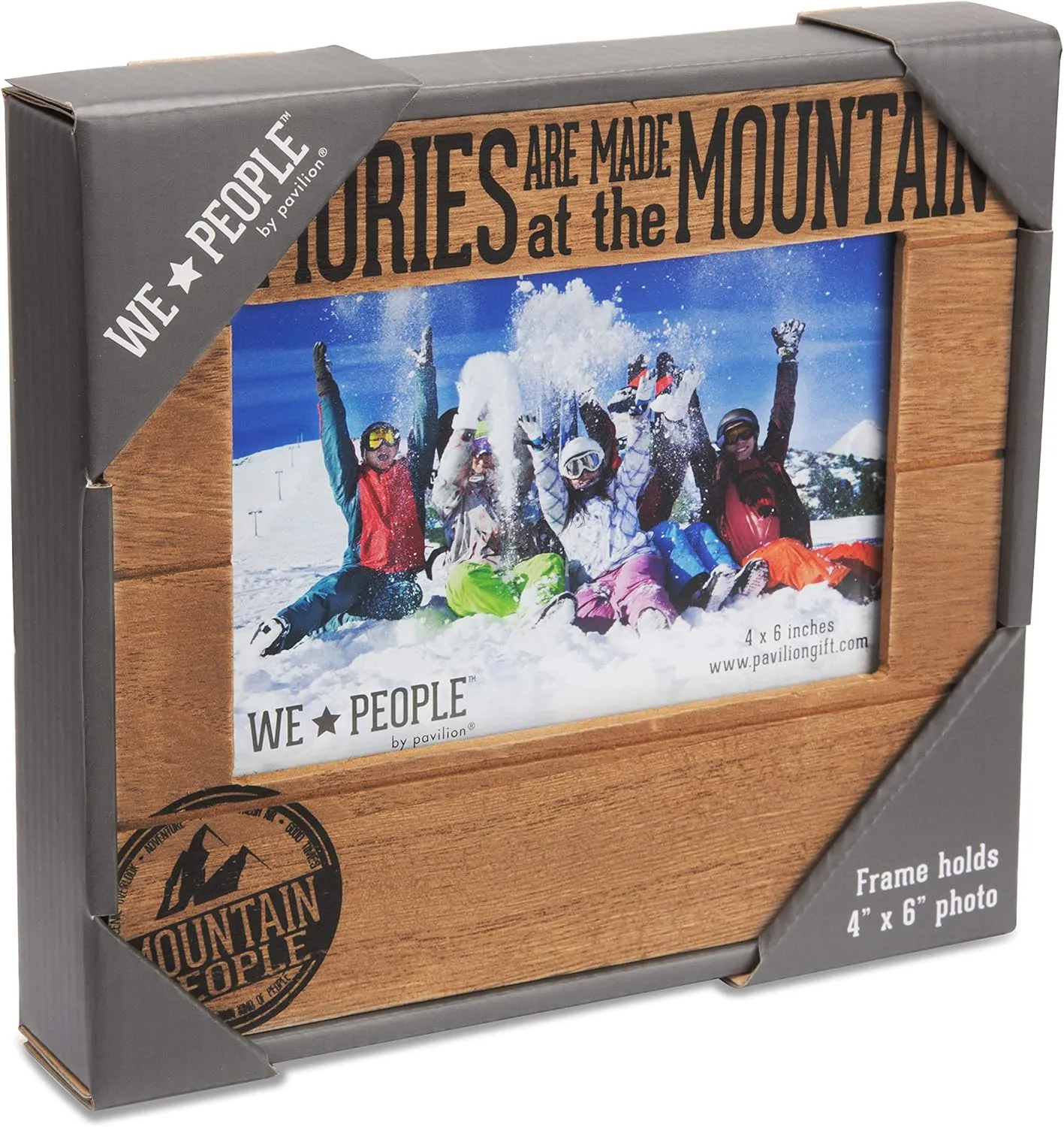 Pavilion Gift Company 67068 Memories are Made at The Mountain Photo Frame, 7-1/2 x 6-3/4"