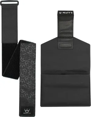 Peaty's Holdfast Trail Tool Wrap - Super Secure, No Slip or Rattle, Modular Design, Waterproof, Storage Frame Bag with Zip Pouch Pocket, Fits Anywhere, For MTB Road Gravel Ebike Mountain Bike - Black
