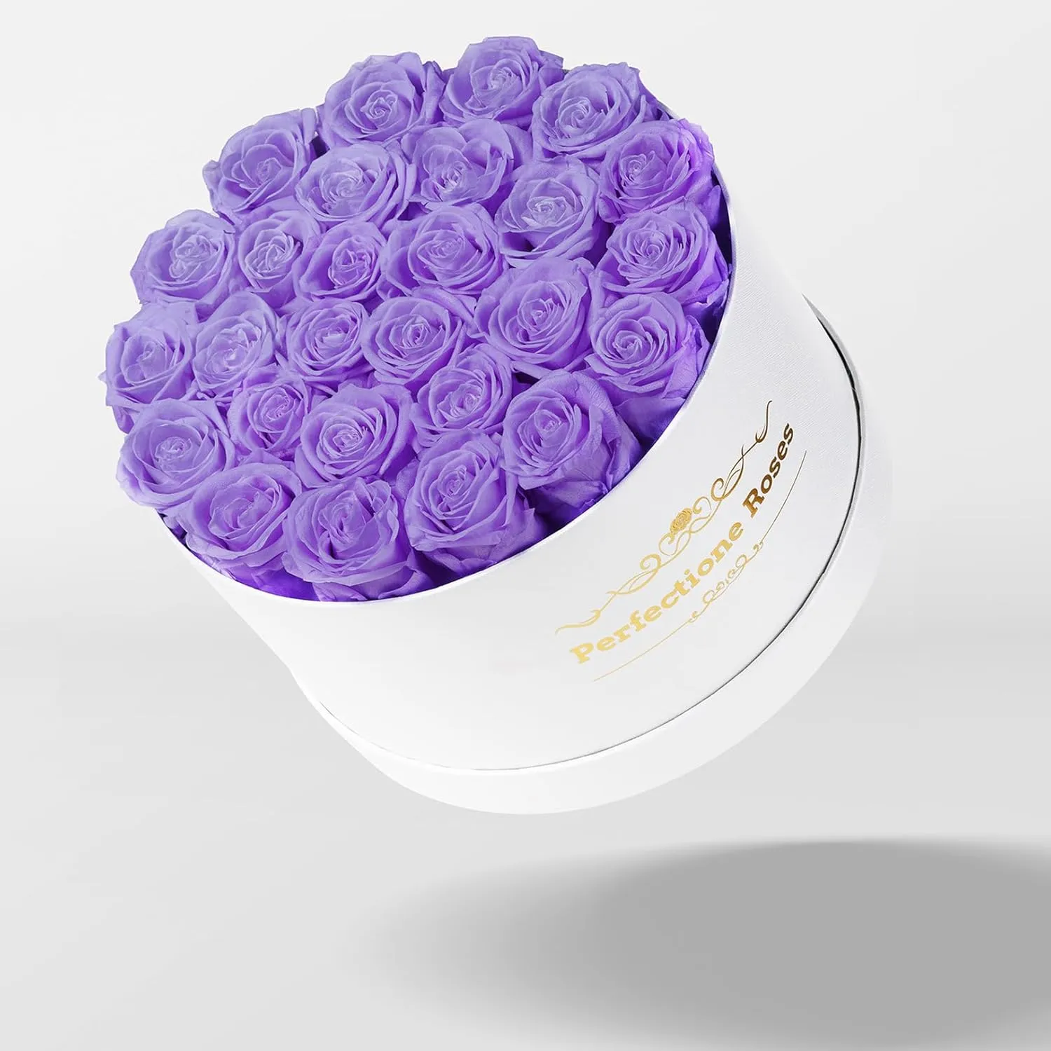 Perfectione Roses 27 Roses in a Box, Mothers Day Rose, Preserved Flowers for Her, Flowers for Delivery Birthday Gifts for Women (Light Purple)