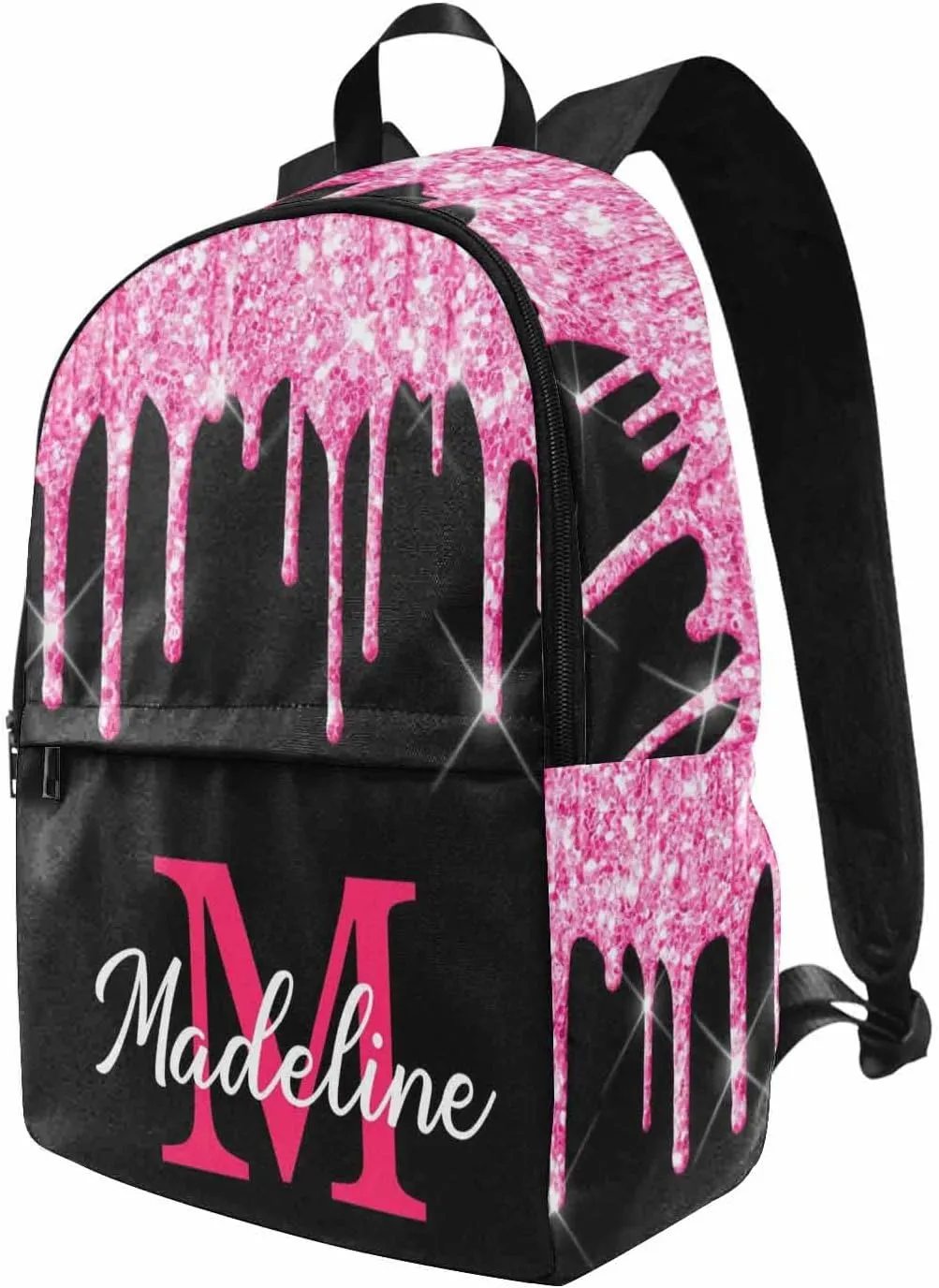Personalized Casual Unisex Daypack Bags Backpack Custom Rainbow Tie Dye Elephant Waterproof Casual Travel Daypack to Niece Nephew