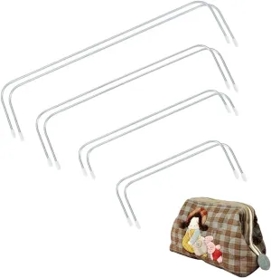 PH PandaHall 8pcs Internal Wire Frame with Caps 4 Sizes Iron Bags Tubular Frame Metal Internal Purse Frame Bag Wire Frame for Purse DIY Backpack Handbag Retreat Bag, 15-30cm/5.9-11.8inch