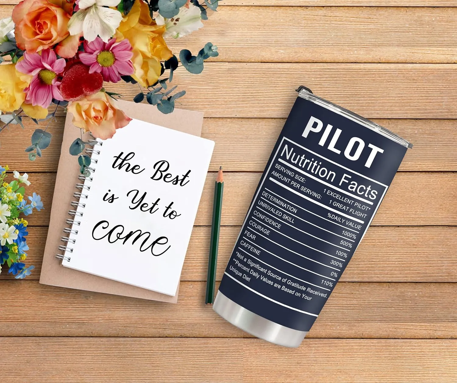 Pilot Gifts Aviation Men 20 Oz Insulated Stainless Steel Aviation Cup Tumbler Gifts for Pilots Men Coffee Mugs Airplane Gift, Birthday Christmas Gift for Pilots Dad, Son, Husband